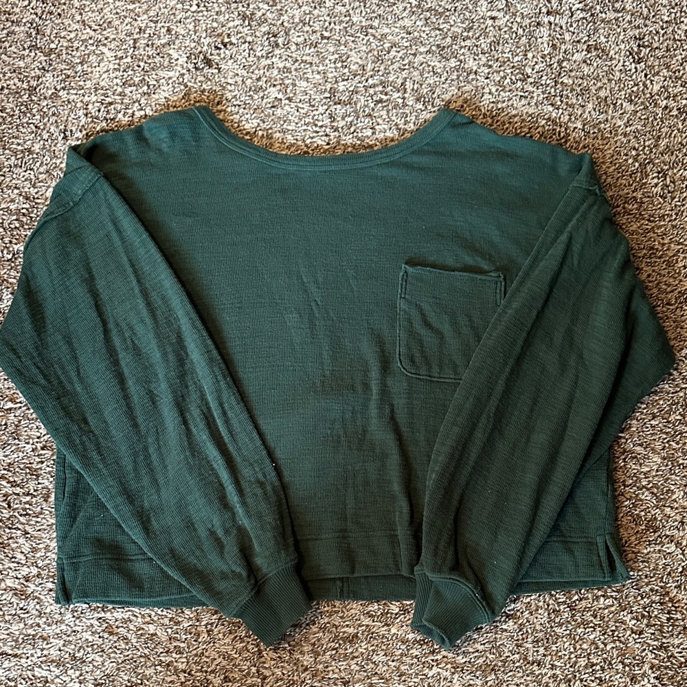 Aerie Cropped Baggy Sweatshirt